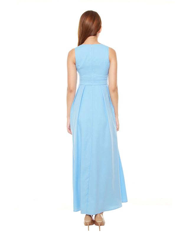 Avery Maxi Dress in Powder Blue