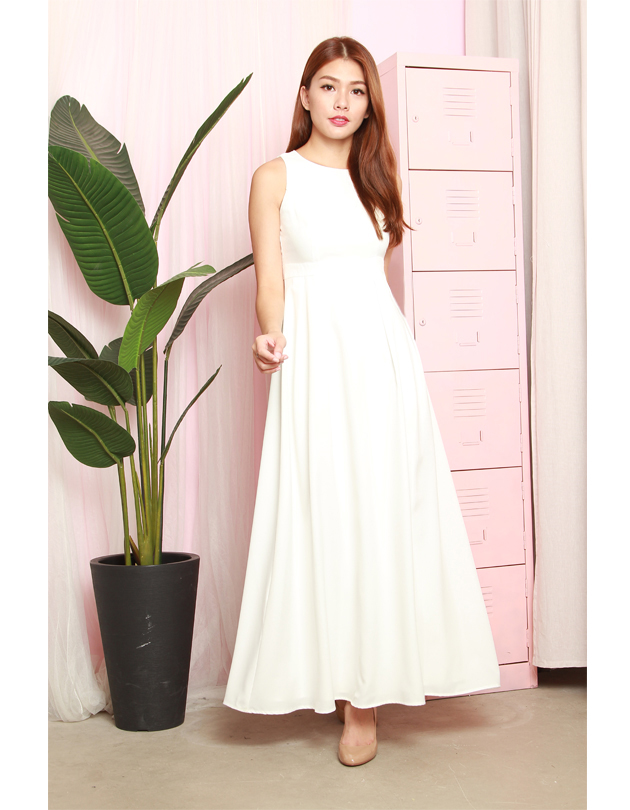 Avery Maxi Dress in White