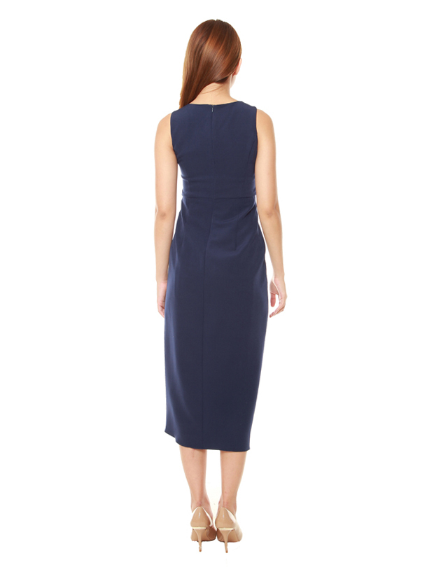 Tara Dress in Navy Blue